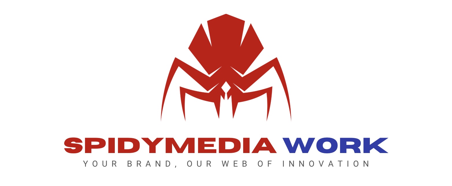 Blue Modern Spider Abstract Technology Logo